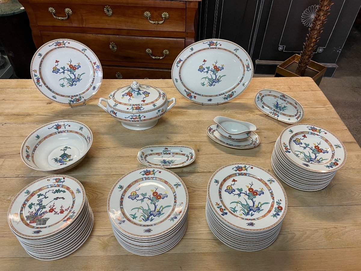 Proantic Bernardaud Porcelain Table Service Pak Hoi Chinese Kakiemo